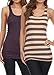 Womens Racerback Tank Top Long Tunic Cotton Ribbed Jersey Tank Top