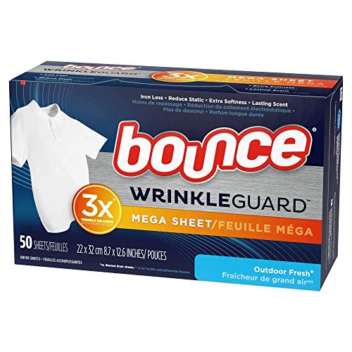 Bounce Wrinkle Guard Dryer Sheets Outdoor Fresh 50 Sheets Per Box - Thumbnail 2