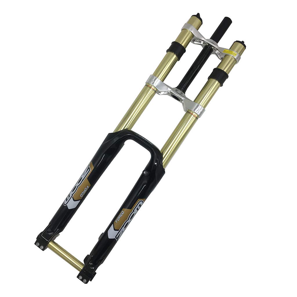 WIQUYBML MTB Suspension Fork, Magnesium Alloy Shock Absorber Downhill Front Fork Bicycle Accessories Travel 100mm Shaft Thickness 20mm,680DH-26inch