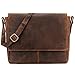 Produktbild LEABAGS Leder Umhängetasche Herren & Damen I Echtleder Laptoptasche bis 14 Zoll I Messenger Bag mit Schultergurt I Schultertasche I Arbeitstasche I Tragetasche I Handtasche I Vintage Rotbraun