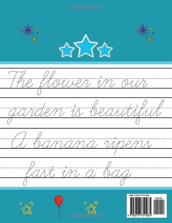 Cursive Handwriting Workbook for Kids: Cursive Writing Practice Book for Beginners | Cursive Letter Tracing: 100 Practice Pages - Letters, Words and Sentences - Image 2