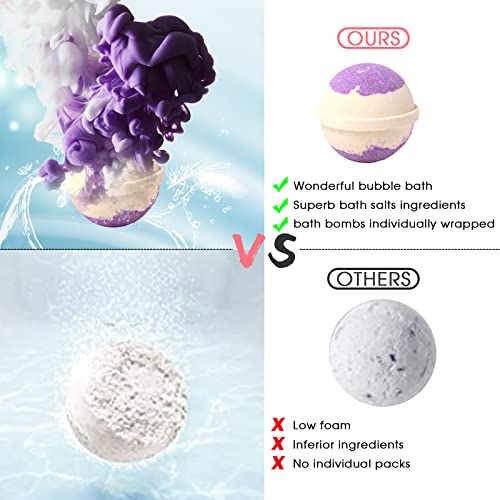 Fafamara Bath Bombs, Foaming Gift Set 20 Organic & Natural Handcrafted Essential Oils Relaxation and Stress Relief Fizzy Balls Ideal Birthday Gift for Her/Him, Women, Wife, Girlfriend, Mother - Image 4