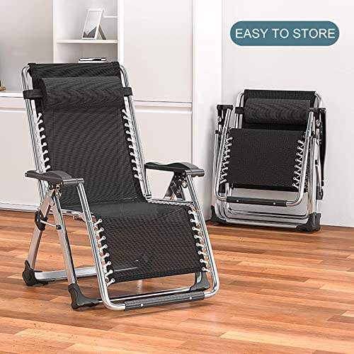 Chaise longue inclinable surdimensionnée avec coussin pour extérieur - 5