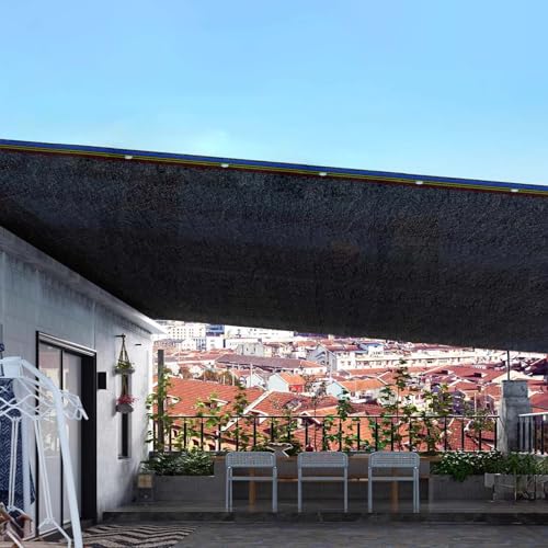 Tela de sombra 90% de bloqueo solar para patio y jardín, toldo de malla negra, repuesto para invernaderos, camas elevadas, verduras y flores (3 x 12 m)
