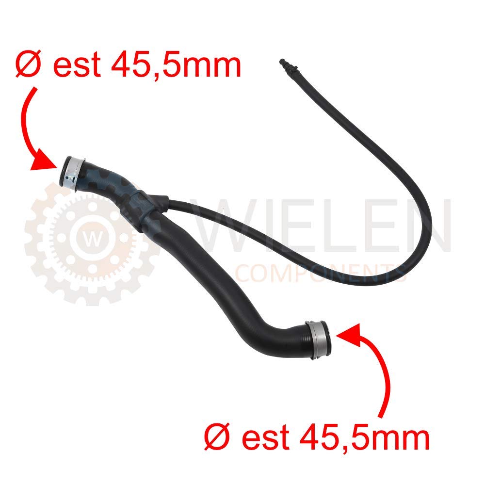 MANICOTTO RADIATORE COMPATIBILE CON TUBO RAFFREDDAMENTO ACQUA MERCEDES CLASSE C E GLK 2045010382