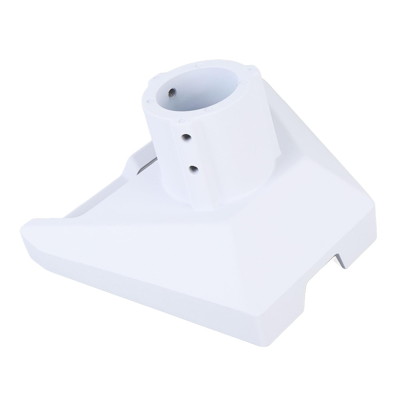 Generic Bezpieczne Mocowanie Adapter Rury Satelitarnej Ze Stopu Aluminium, Regulowany Kąt, Zapewniający Stabilne Podparcie i dużą nośność (WHITE)