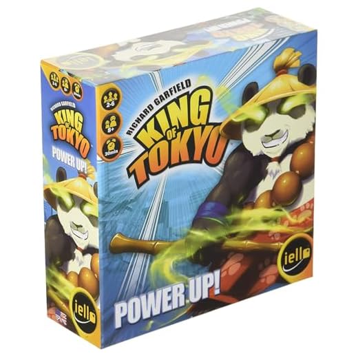 Iello , King of Tokyo: Power Up Expansion , Board Game , Ages 8+ , 2 to 6 Players , 30 mins Minutes Playing Time