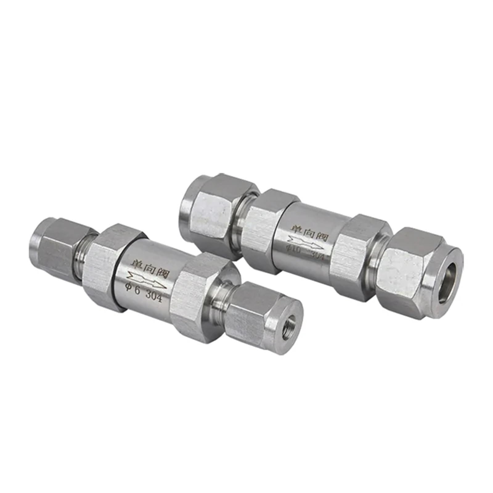 Zawór jednokierunkowy ze stali nierdzewnej 304 pasuje do zaworów zwrotnych 3/6/8/10/12/18 mm 1/8 "1/4" 3/8 "1/2" do wody gazowej (3/8 cala)