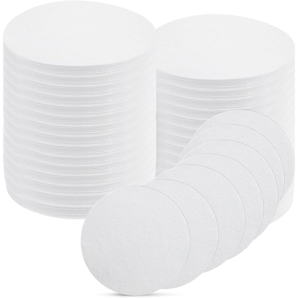 Littimoon 120 Sheets Microwave Kiln Papers 4.7" Ceramic Fiber Paper Kiln Accessories for Clay Pottery Glass Fusing Ceramic Fiber Insulation Blanket DIY Crafts Molds