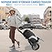 Sepnine Compact Cargo Bicycle Trailer, Easily Folded and Dismantled, Max Load 44 Lbs, Including Transport Straps, Universal Bicycle Coupler, for Moving, Camping