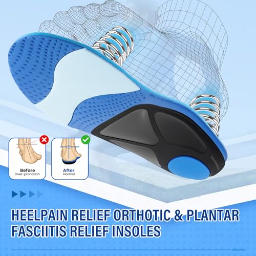 Plantillas ortopédicas para fascitis plantar con alto soporte de arco XS miniatura 3