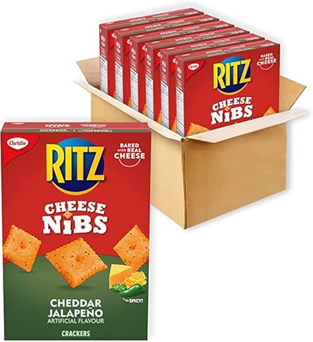Ritz Cheese Nibs Cheddar Jalapeno Crackers, 200G/7Oz (Pack Of 6) Shipped From Canada #TOP1
