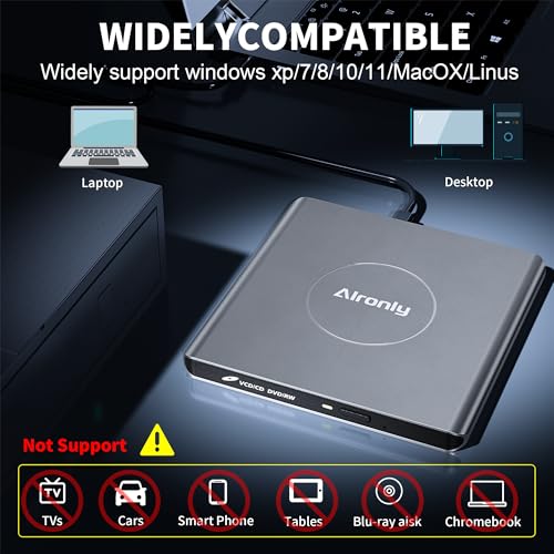 Lecteur CD DVD externe USB 3.0 Type C pour PC portable