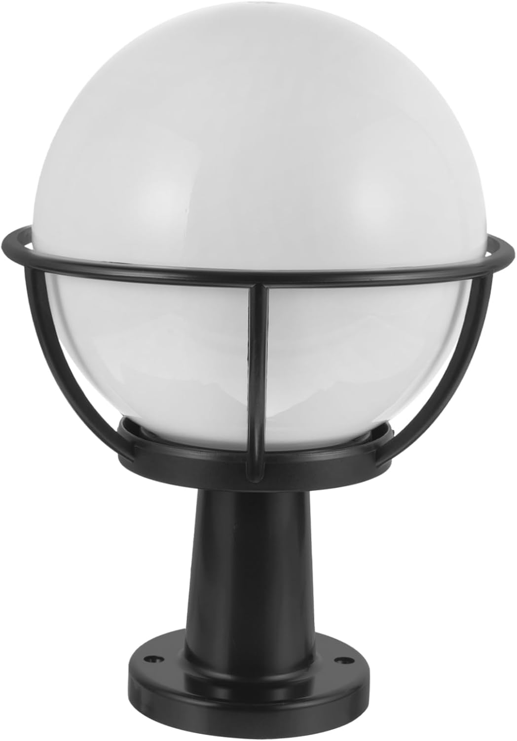 1Set Durable Globe Lamp Shade for Outdoor Post Light Spherical Light Cover for Garden and Courtyard Street Lamps Energy Efficient Design