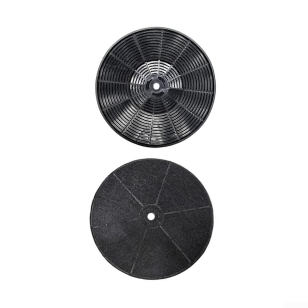 2 Filtros Recambios Campana Extractor 16cm Plástico Negro