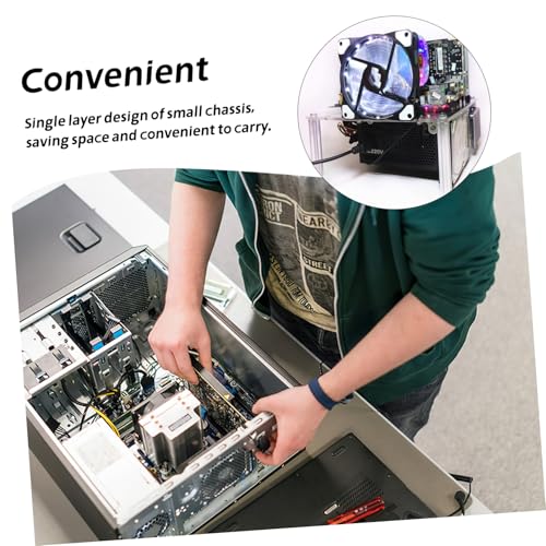 Gabinete SEWACC Open Air Transparente para PC con Chasis de Marco Abierto Compatible con ITX MicroATX Diseño Compacto para Fácil Monitoreo y Mantenimiento miniatura 3