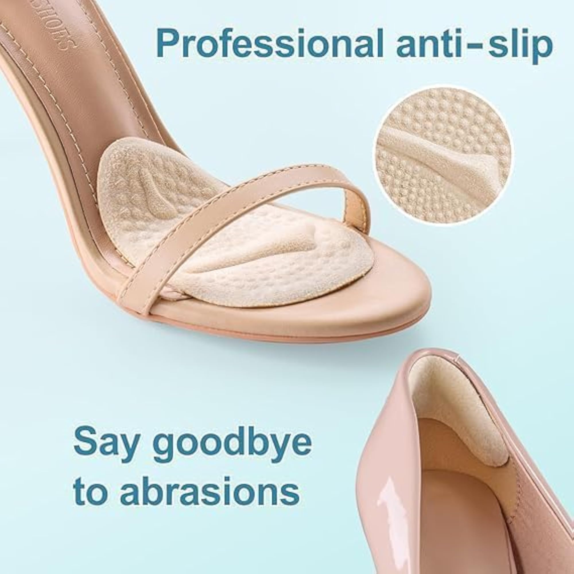 2Pair Metatarsal Pads for Women, Gel Foot Cushions