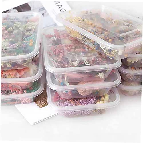 IMIKEYA Decoração De Unhas 2 Caixas Flores Secas De Aromaterapia Flor Seca Natural Decorações De Flo