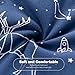 Mosebears Sleep Sack Baby Winter Wearable Blanket with 2-Way Zipper,2.5 TOG Cotton Sleep Sack Unisex(Navy Blue,6-12 Months)
