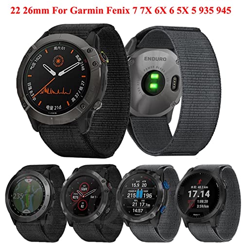 Bracelet tricot 26mm respirant compatible Garmin Fenix 7X et 6X - 2