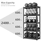 72" Storage Shelving Unit, Heavy Duty 5-Tier Adjustable Metal Rack, Standing Utility Shelves for Garage, Basement, Pantry, Kitchen, Warehouse, 3000 lbs Capacity, 72" H x 35" W x 16" D, Black - Image 4