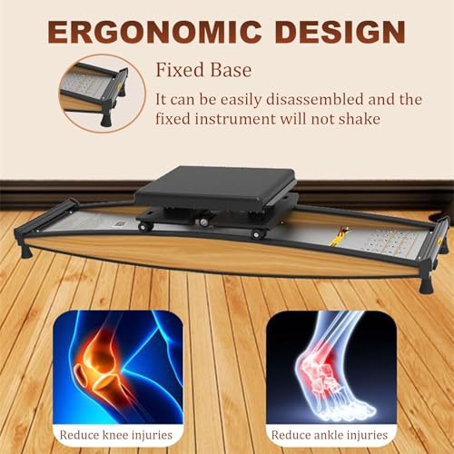 Image of Ski SMachine for Home /Gym | Customizable Resistance | 330lbs Capacity | Solid Oak Frame | Multifunctional Cardio Trainer for Fitness & Ski Exercise