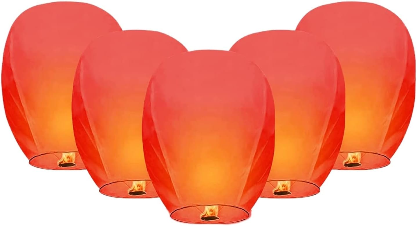 TPTBON Chinese Red Paper Lanterns,Eco Friendly Lanterns