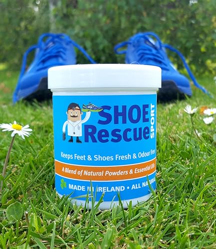 Schuh-und Fußpuder 100g - Fußgeruch-Entferner und Eliminator - Entwickelt von einem registrierten Fußpfleger Shoe Rescue ist ein völlig natürliches Mittel um stinkende Schuhe und Füße zu beseitigen...