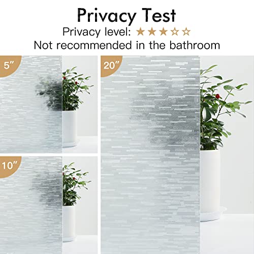 Haton A087-45B-02-YRSUS-1 Window Privacy Film, Frosted Glass Window Film, Static Cling Uv Blocking Removable Window Clings, Opaque Window Stickers thumb #5