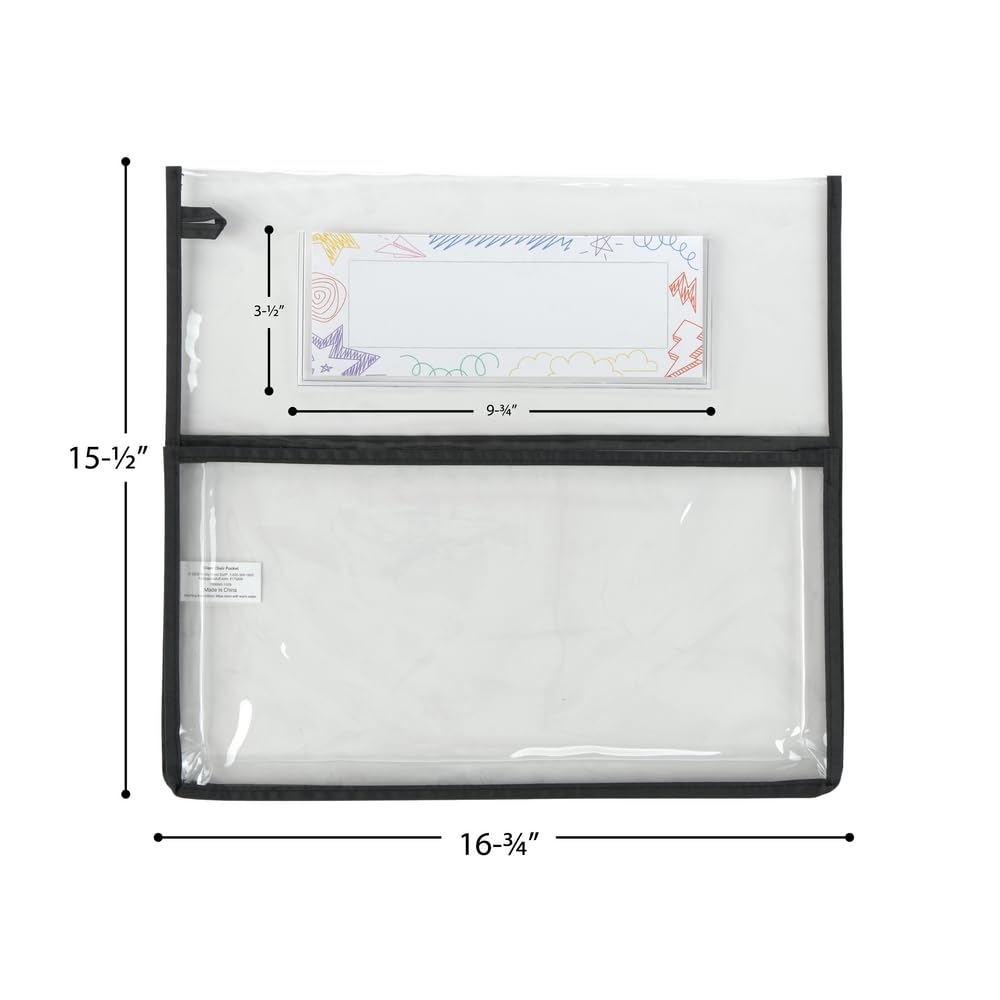 Really Good Stuff Clear Chair Pockets - Set of 6 image 2