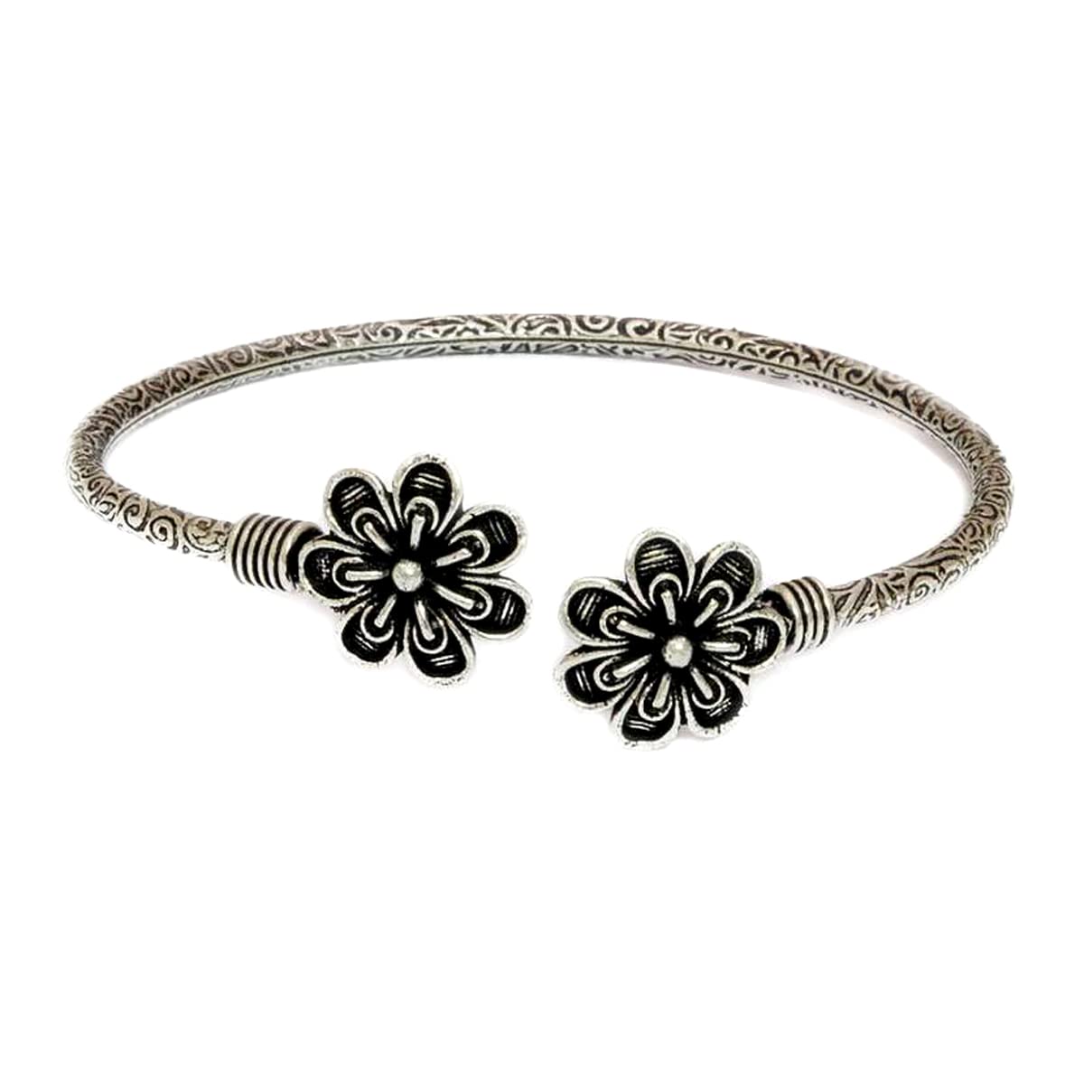 See full amazon price history chart for Yash Jewels Emporium Silver-Plated Adjustable Oxidized Flower Bangle With Stylish Pattern For Women & Girls Yash Jewels Emporium Silver-Plated Adjustable Oxidized Flower Bangle With Stylish Pattern For Women & Girls (B0BHHMQWN3) Amazon Price History, Amazon Price Tracker
