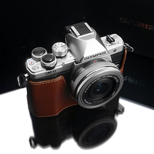 Gariz Xs-Chem10Iicm Geniune Leather Half Case For Olympus E-M10Ii Em10Ii Camel Brown #TOP2