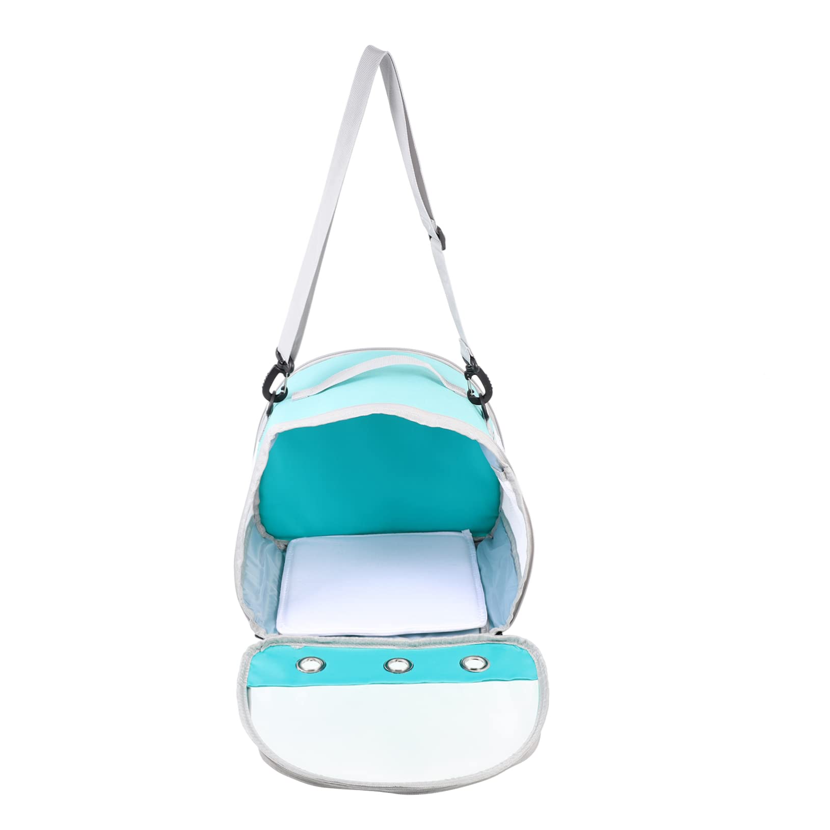 Kleintier Tragetasche Atmungsaktiv, Tragbarer Reisekäfig für Hamster | Grün, Polyester, für Meerschweinchen und Hamster, für Sightseeing und Camping