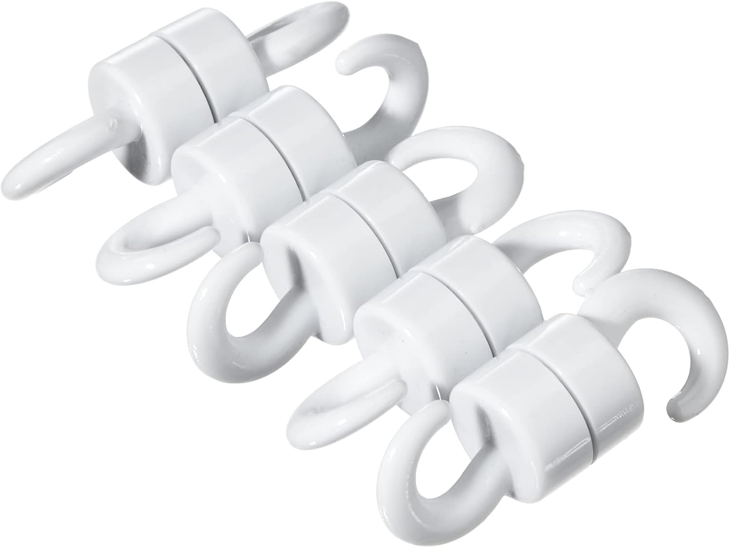 Onе-Dау Sаlе: Uр tо 40% оƒƒ first4magnets F4MK12-10 Magnet Expert White Plastic Mini Magnetic Hooks - 1kg Pull ( 12mm Dia x 20mm Tall ) ( Pack of 10 )