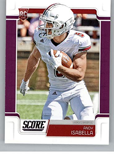 2019 Score Purple Football #356 Andy Isabella UMass Minutemen Rookie Cardinals Official NFL Trading Card From Panini
