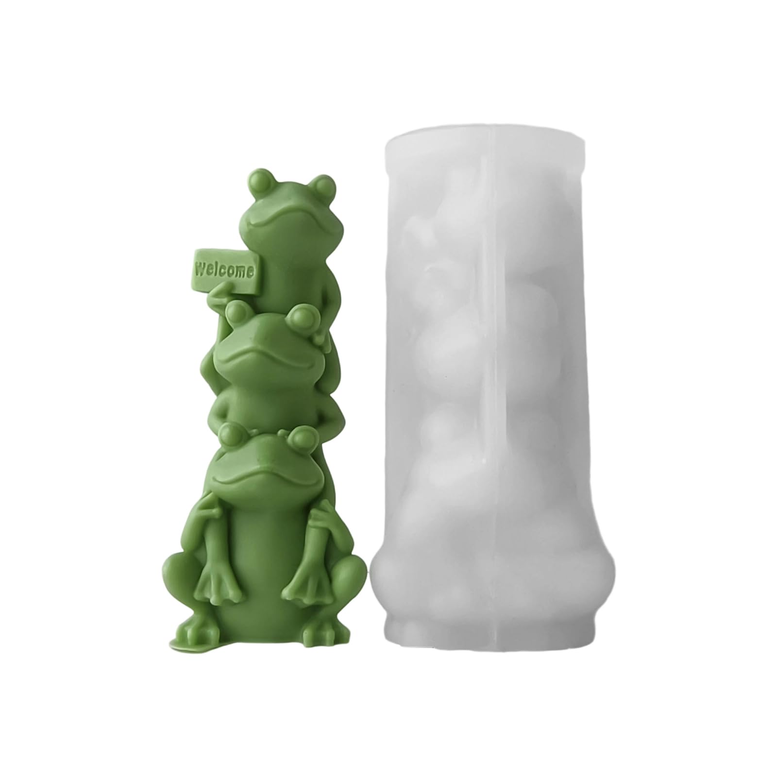 PURPLELILY Cartoon Animal Molds Casting Silicone Ornament Plasters Frogs Epoxy Resin Molds Cartoon Animal