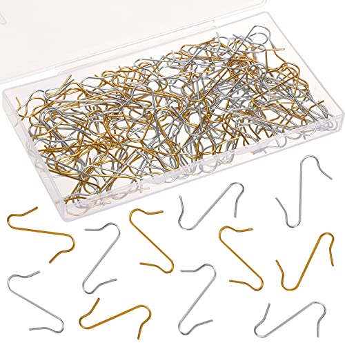 Febsnow 120Pcs Christmas Ornament Hooks Christmas S-Shaped Hooks For Ornaments Metal Wire Hooks With Storage Box Ornament Hangers For Xmas Tree Festival Decoration (Gold And Silver) #TOP17