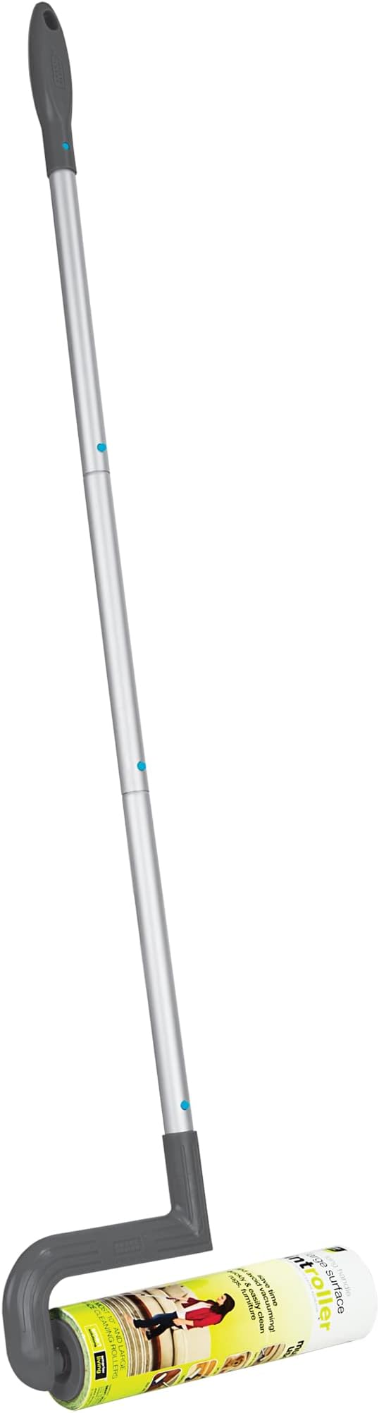 Smart Design Telescoping Lint Rollers – Adjustable Handle, 25 Sheets – Easy-to-Use Lint Roller for Pet Hair Removal, Cleaning Floors, Carpet, Cars & Other Debris