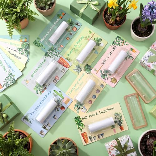 Glenmal 14 Pcs Gardening Day Money Card Holders Funny Cash Gift Cards for Mom Women Gardeners Plant Theme Check Holders with Plastic Cover Spring Gifts for Woman