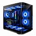 Evounic Gaming PC Desktop Liquid Cooled - Ryzen 7 8700F up to 5.0GHz, GeForce RTX 4060 Ti, 16GB DDR5 RAM, 1TB NVME, WiFi 6 & BT 5.4, 9× ARGB Fans, Windows 11, Mechanical Keyboard & Mouse