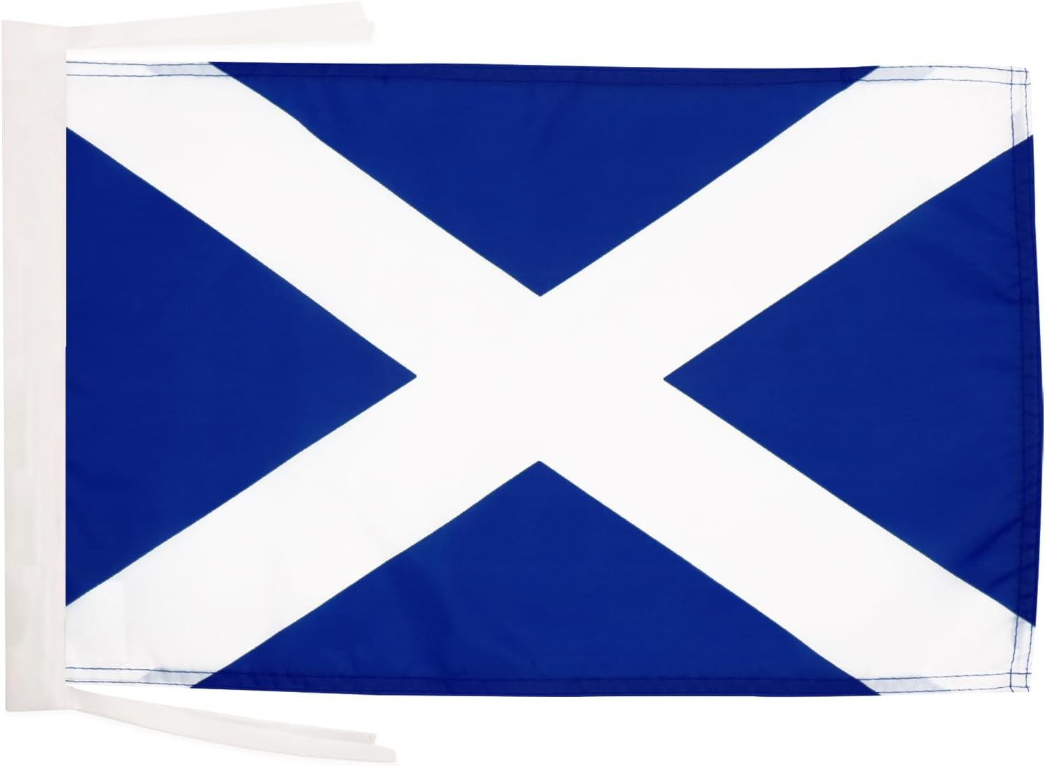 AZ FLAG - Scotland Flag - 18'' x 12'' - 100% Polyester Scottish Small Banner with Two Cords - Fade Resistant - Vivid Colors - 18x12 in - 45x30 Cm