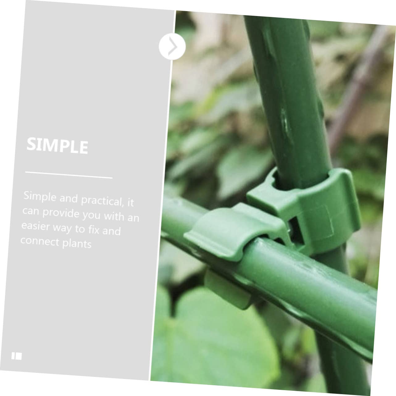 UPKOCH 4 Sätze Pflanzenbinder Verstellbare Rankhilfe Clips Für Gartenpflanzen Langlebige Und Leichte Kunststoffverbindungen Für Kletterpflanzen Und Pflanzentraining 50 Stück * 4