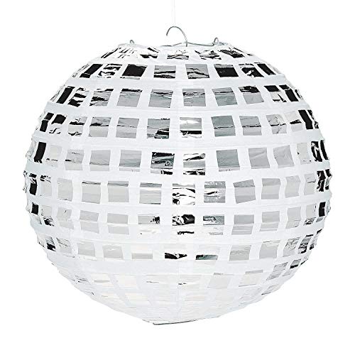Lanterne en papier boule disco pour transformer un salon en fête