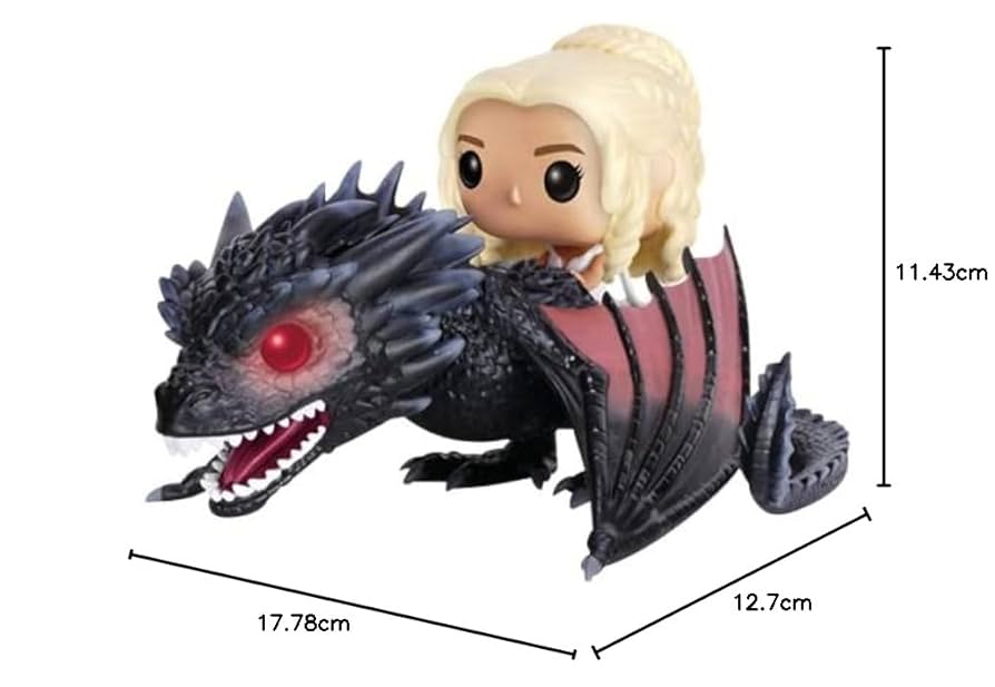 特撮 Funko - Figurine Game of Thrones - Drogon et Daenerys Pop Rides 15cm - 0849803072353 Amazon | Funko - Figurine Game of Thrones - Drogon et