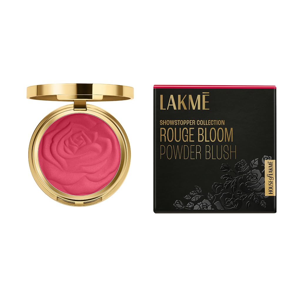 Lakme Showstopper Collection Rouge Bloom Powder Blush Vintage Rose -12g-image-42