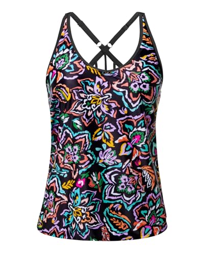 Image of Yonique Womens Tankini Top Only Athletic Swim Top Modest Tankini Swimsuit No Bottom