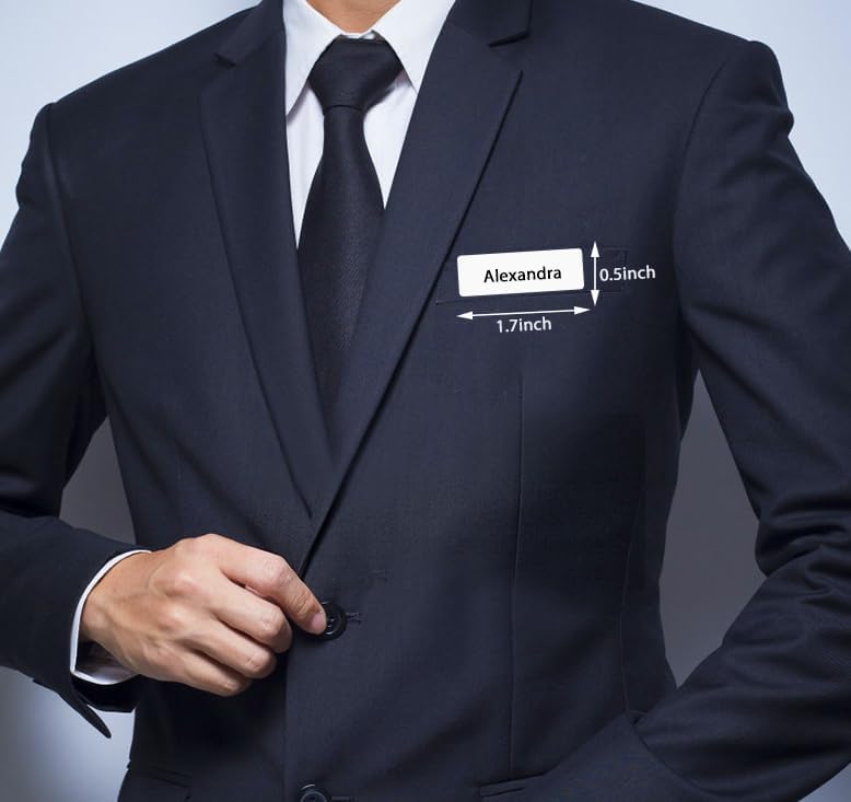 Magnetic Name Tag,10pcs Reusable and Customizable Name Tags with Magnetic Backing,Suitable for Clothes, Uniforms, Shirts - Magnetic Name Tags - Name tag Backboard - Image 2