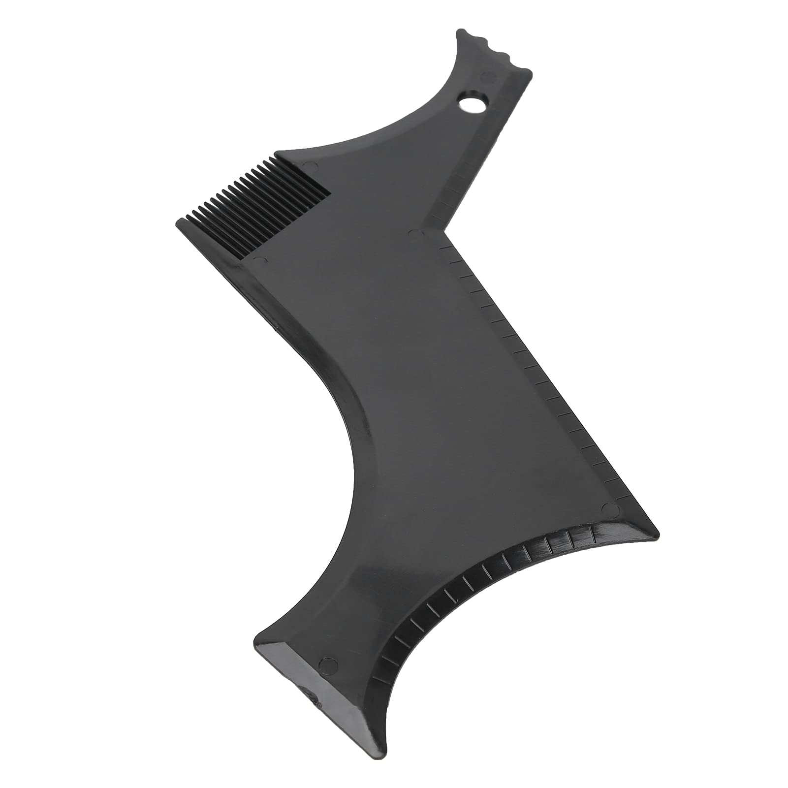 Strumenti per Modellare la Barba, Pettine Barba Uomo, Guida di Bellezza per Barba, Pratico Modello in Plastica per Taglio Perfetto e Rifinitura della Barba, Leggero e Portatile