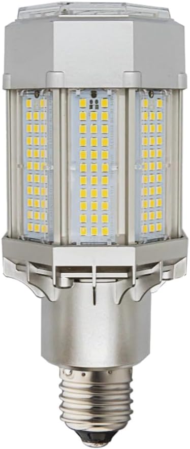 KASTLITE LED Post Top Light Bulb | Retrofit Corn Cob Light | 3 Color Temperatures 3000K, 4000K, 5000K | Mogul or Med Base | Rotatable Base with Cooling Fan, Surge Protection, Dimmable, Long Lifespan
