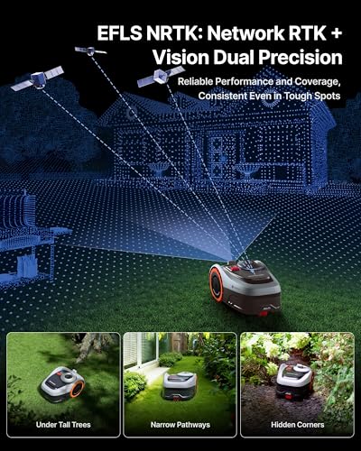 Image of Segway Navimow i210 AWD Robot Lawn Mower, Wire-Free Robotic Mower, All-Wheel Drive for 45% Slopes, 2-3.6 in Adjustable Cutting Height, NRTK + Vision, Auto Mapping, 5.1Ah Battery, Covers 0.25 Acre